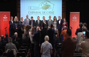 Autoridades asistentes a la presentación de la candidatura 