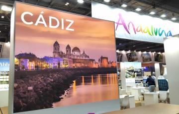 El stand de promoción de la provincia 