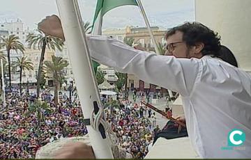 José María González durante su investidura como alcalde en 2016 