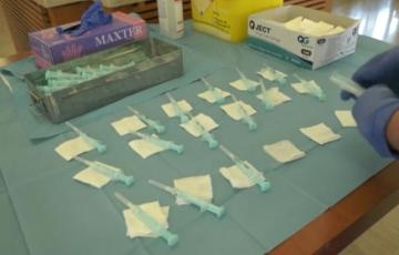 Dosis de vacunas preparadas para su administración