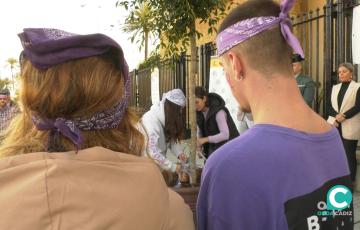 Imagen del acto por el 25N en la Subdelegación del Gobierno 