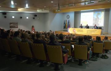 El XI Encuentro provincial sobre Violencia de Género celebrado en el Salón de Actos de la Zona Franca