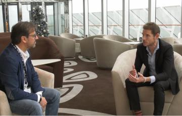 El director de MSC España, Fernando Pacheco, durante la entrevista concedida a 'El Muelle' a bordo del MSC Seascape