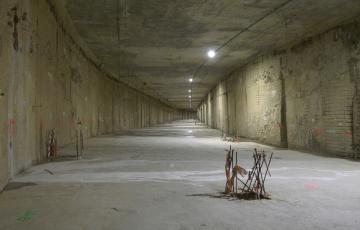 El túnel que conecta a la nueva terminal portuaria 