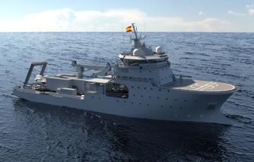 Imagen del prototipo de BAM-IS que Navantia construirá para la Armada Española