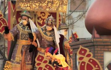 El Rey Baltasar, en la cabalgata ed lpasado año