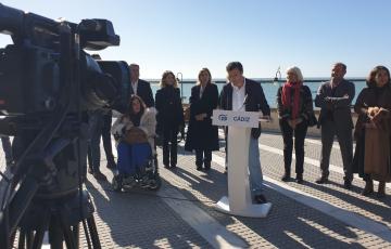 Bruno García en su presentación como candidato