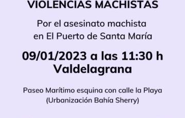 Cartel de la concentración en Valdelagrana 