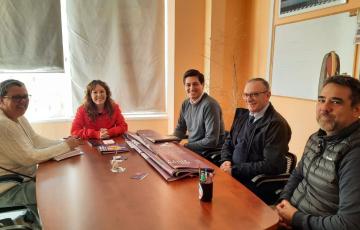 La concejala de Feminismos con representantes de varios colectivos durante la reunión de 'No es No' de este carnaval