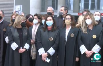 Letrados en una antigua movilización