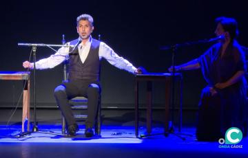 El cantaor Arcángel durante el recital 'Tempo de luz' 