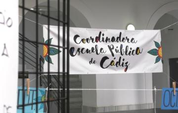 Cartel de la Coordinadora de las Escuelas Públicas 