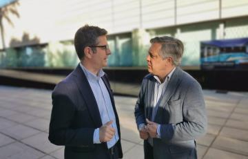 Óscar Torres propone al ministro Bolaños la creación de una sede del Centro de Estudios Políticos y Constitucionales en el Rosario.