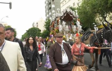 Los romeros gaditanos inician un nuevo Camino que está marcado por el mal tiempo