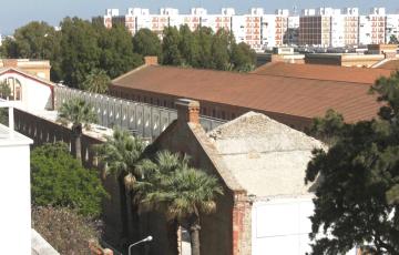 Vista aérea de los avances en las obras 