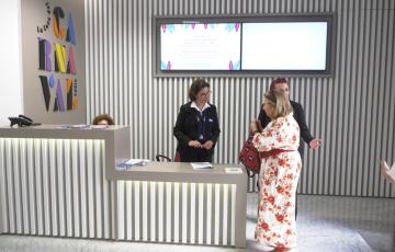 Primeros visitantes al Centro de Interpretación del Carnaval 