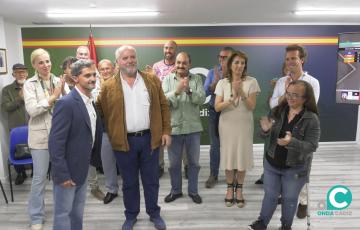 El candidato de Vox en la noche electoral