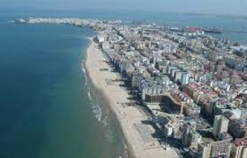 Vista aérea de Cádiz.