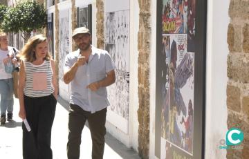La concejala de Cultura, Maite González García-Negrotto, y el director de la Feria del Libro, Alejandro Luque. 