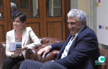Fernando Romay en la Cámara de Comercio de Cádiz.