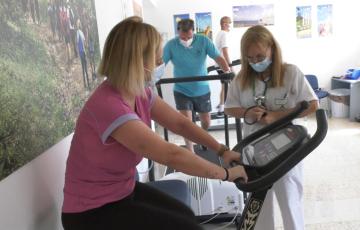 Pacientes en recuperación en la Unidad de Rehabiltación Cardíaca del hospital Puerta del Mar