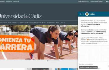 El Chatbot Luca ya está operativo en el portal oficial de la UCA