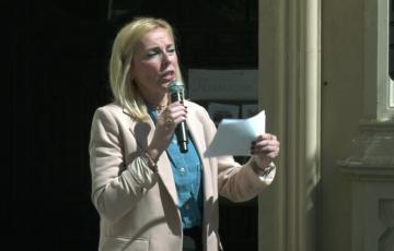 La cabeza de lista de VOX Cádiz al Congreso, Blanca Armario. 