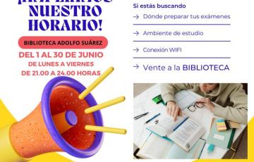 Este espacio de Extramuros cambiará su uso a partir de las 21 horas en época de examenes