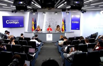 Las ministras comparecen para informar sobre el Consejo  