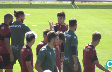 Meré ya ha entrenado con sus compañeros en la sesión de este lunes