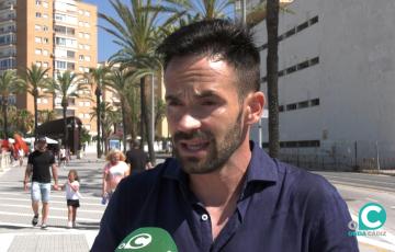 El portavoz de Adelante Izquierda Gaditana, David de la Cruz  