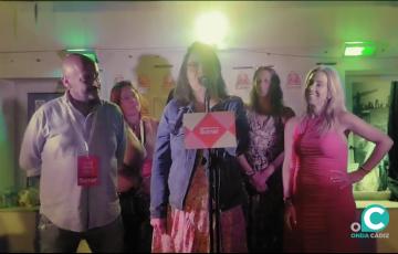 Esther Gil de Reboleño durante su intervención en el Espacio Fernando Quiñones.