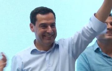 Moreno Bonilla al término del mitin 