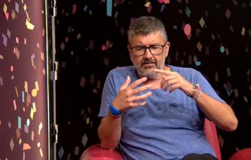 Vera Luque en el plató de Haciendo Tipo 