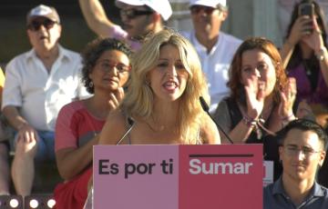 Yolanda Díaz (Sumar): "Sé muy bien lo que hay que hacer por el empleo en Cádiz".