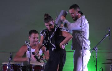 Los artistas Anabel Rivera y Miguel Katumba 