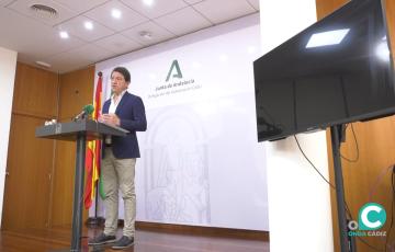 El delegado territorial de Empleo, Daniel Sánchez. 