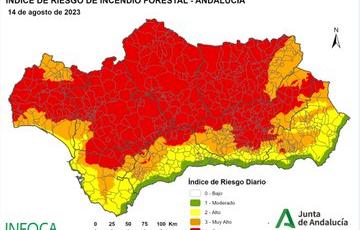 Se advierte del riesgo de incendio en toda la región