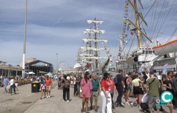 Imagen del muelle este fin de semana 