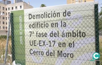 Imagen del solar de la sétima fase del Cerro del Moro 