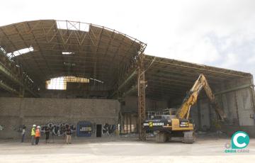 Trabajos de demolición en Talleres Pastoriza