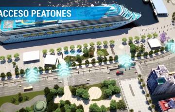 Recreación del proyecto de integración muelle-ciudad