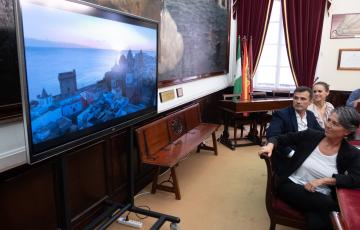 Imagen de la presentación en el salón de Junta de Gobierno del Ayuntamiento 