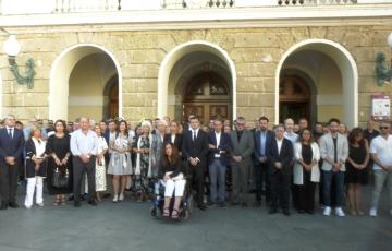 Homenaje a las víctimas del accidente 