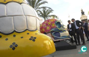 Imagen de la inauguración de la muestra en San Juan de Dios 