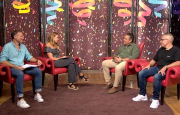 Juan Reina y César Dos Santos en el plató de Onda Cádiz 