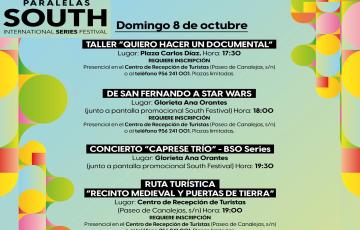 Programación paralela y complementaria al South Series Festival para el domingo 8 de octubre