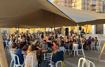 Imagen de la jornada de convivencia de personas mayores celebrada en el Baluarte de los Mártires
