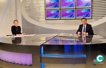 El alcalde Bruno García, en la entrevista en Ángulo Abierto. 