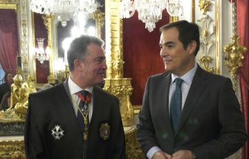 El consejero de Justicia, José Antonio Nieto, junto al Fiscal Jefe Provincial, Ángel Núñez. 